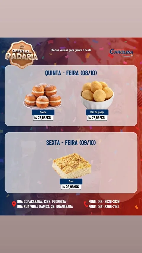 Encarte Supermercado Carolina