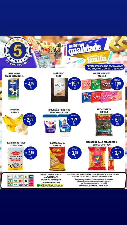 Encarte Supermercados 5 Estrelas