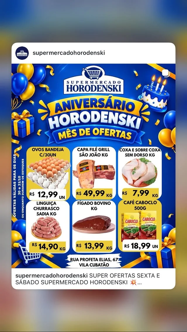 Encarte Supermercado Horodenski