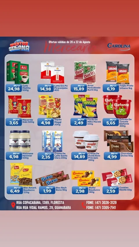 Encarte Supermercado Carolina