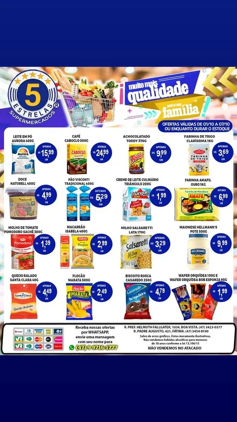 Encarte Supermercados 5 Estrelas