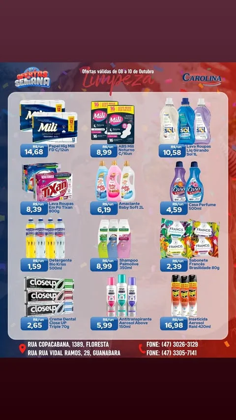 Encarte Supermercado Carolina