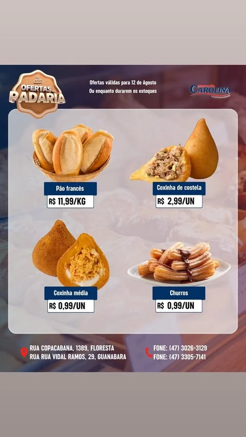 Encarte Supermercado Carolina