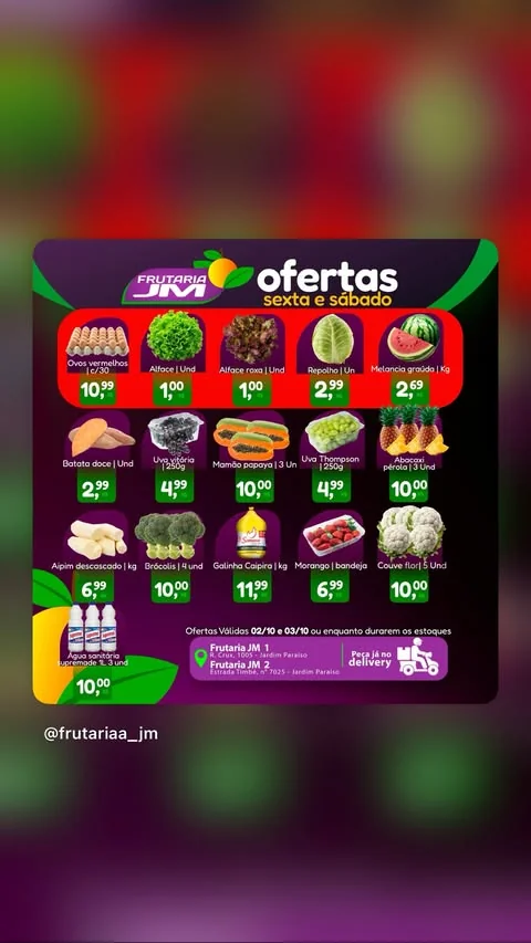 Encarte Frutariaa JM
