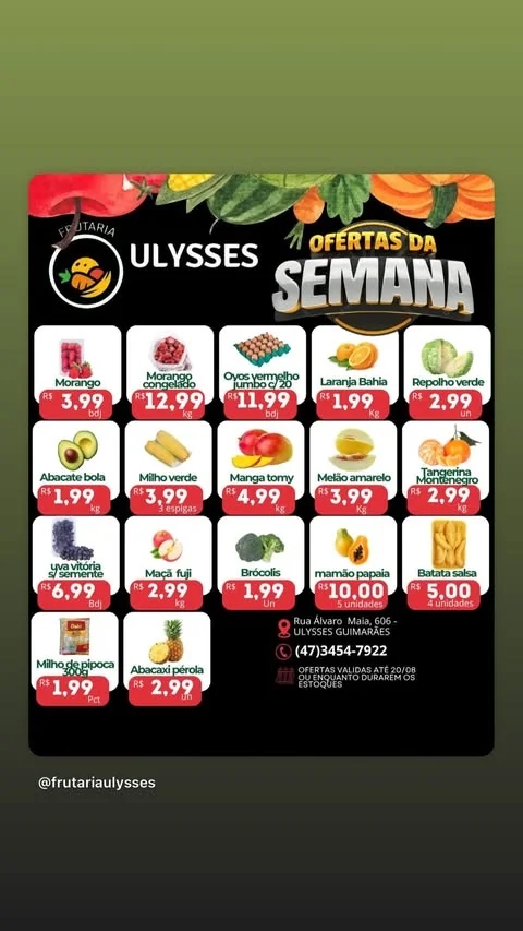 Encarte Frutaria Ulysses