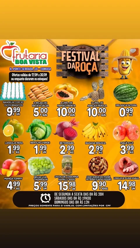 Encarte Frutaria Boa Vista