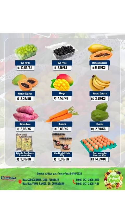 Encarte Supermercado Carolina