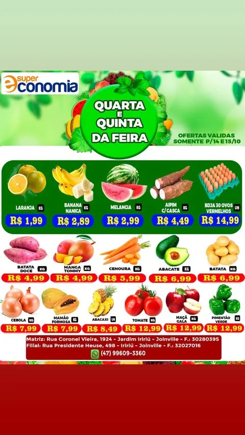 Encarte Supermercados Economia