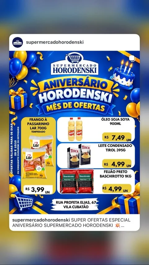 Encarte Supermercado Horodenski