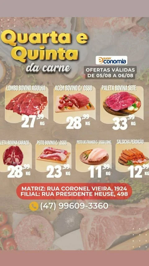Encarte Supermercados Economia