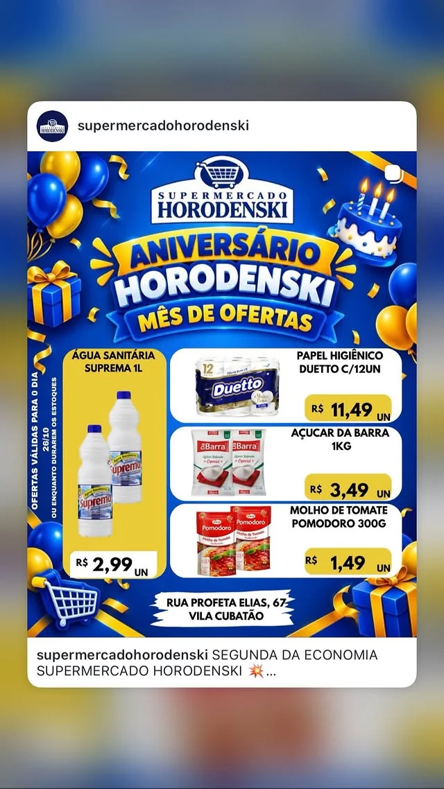 Encarte Supermercado Horodenski