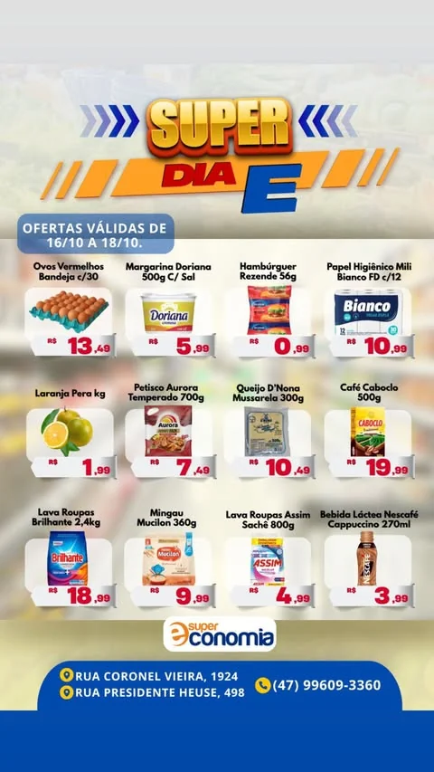 Encarte Supermercados Economia