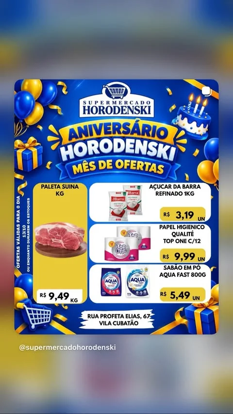 Encarte Supermercado Horodenski