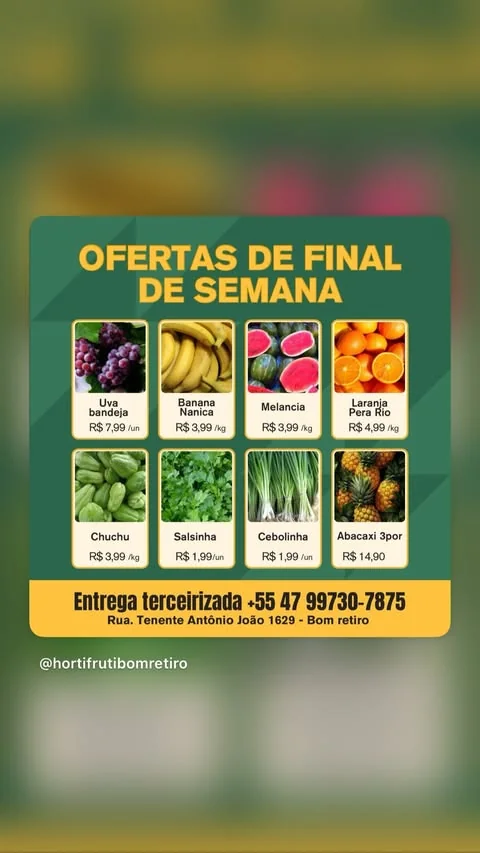 Encarte Hortifruti bom retiro