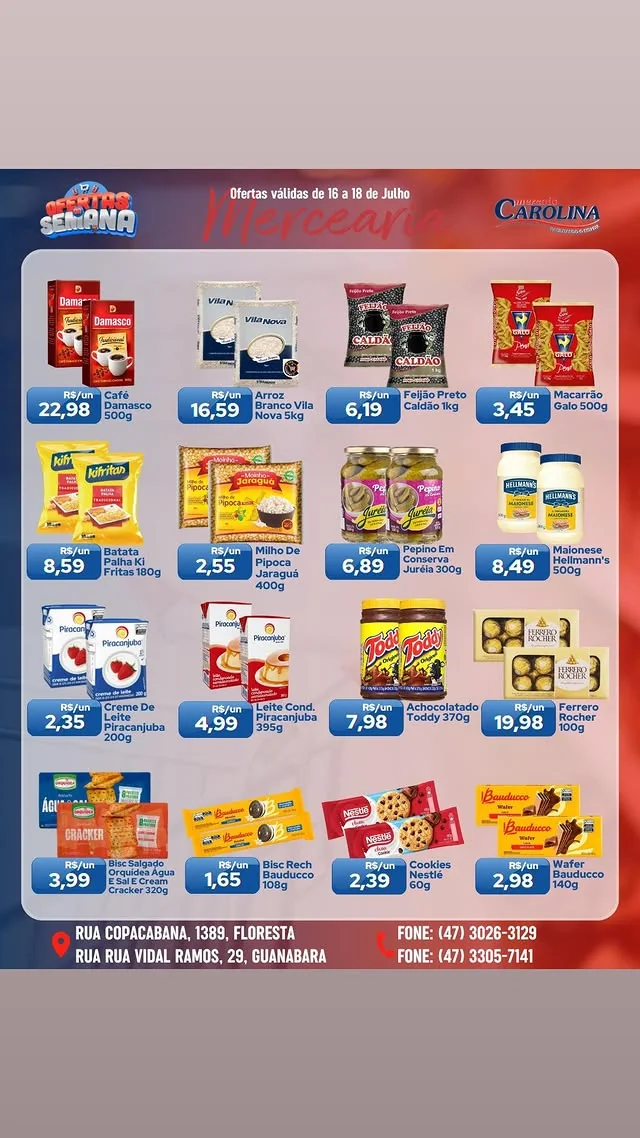 Encarte Supermercado Carolina