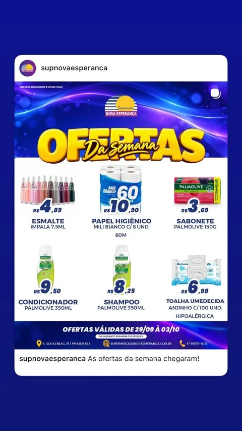 Encarte Supermercado Nova Esperanca