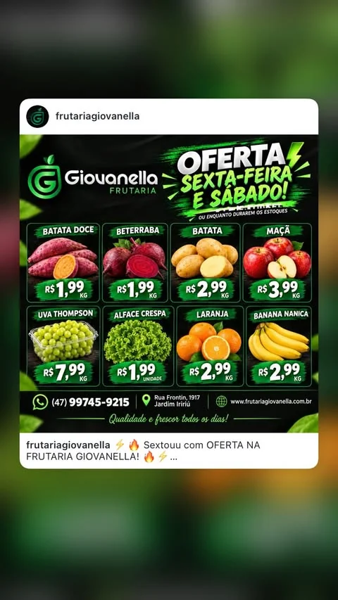 Encarte Frutaria Giovanella