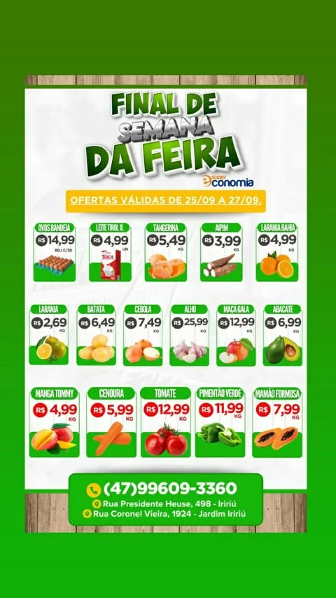 Encarte Supermercados Economia