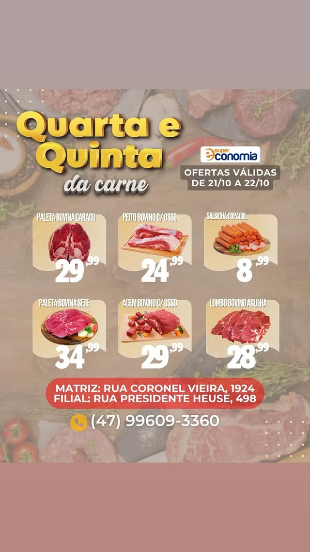 Encarte Supermercados Economia