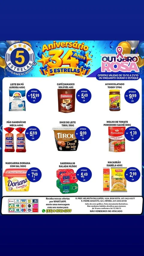 Encarte Supermercados 5 Estrelas