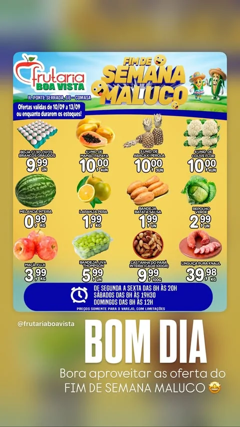 Encarte Frutaria Boa Vista