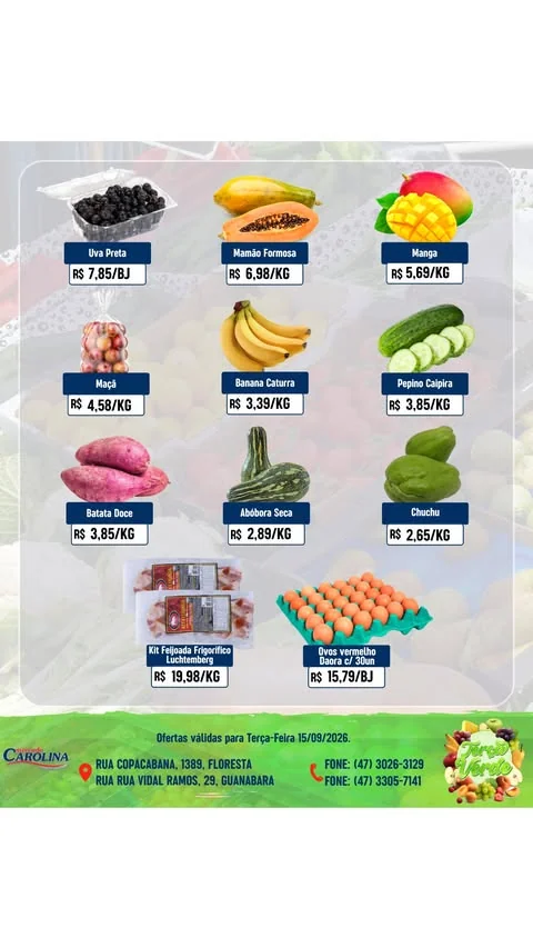Encarte Supermercado Carolina