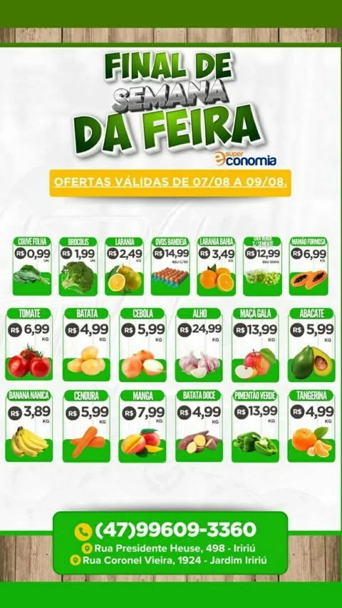 Encarte Supermercados Economia