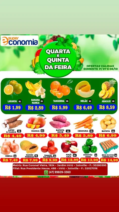 Encarte Supermercados Economia