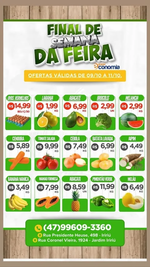 Encarte Supermercados Economia