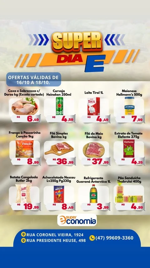 Encarte Supermercados Economia