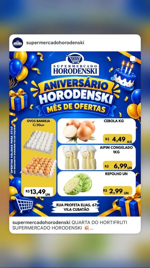Encarte Supermercado Horodenski