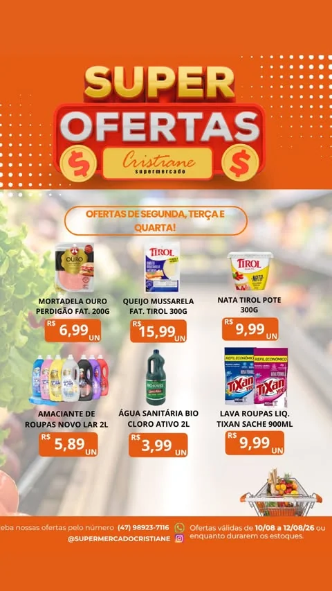 Encarte Supermercado Cristiane