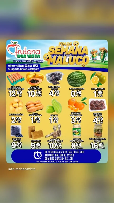 Encarte Frutaria Boa Vista