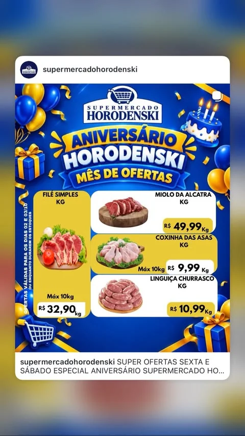 Encarte Supermercado Horodenski