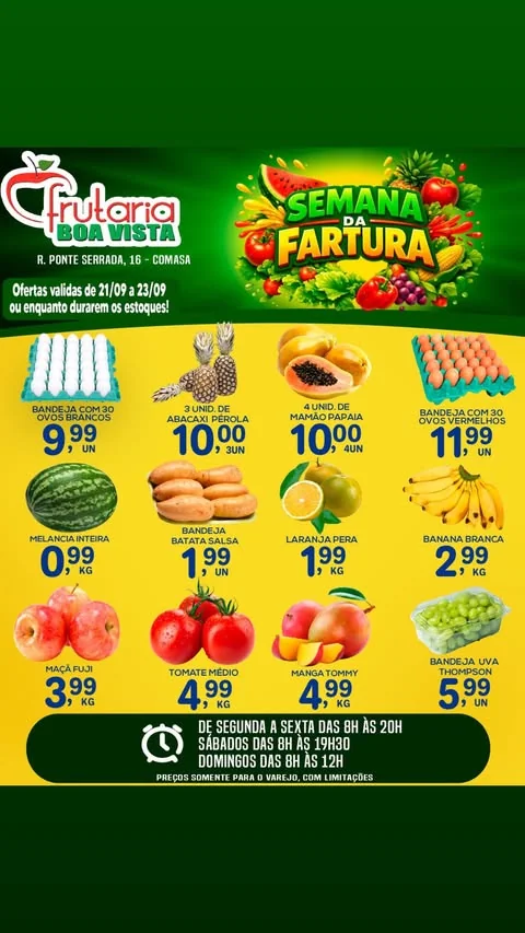 Encarte Frutaria Boa Vista