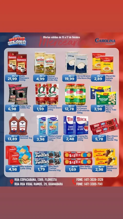 Encarte Supermercado Carolina