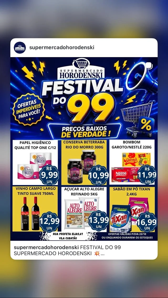 Encarte Supermercado Horodenski