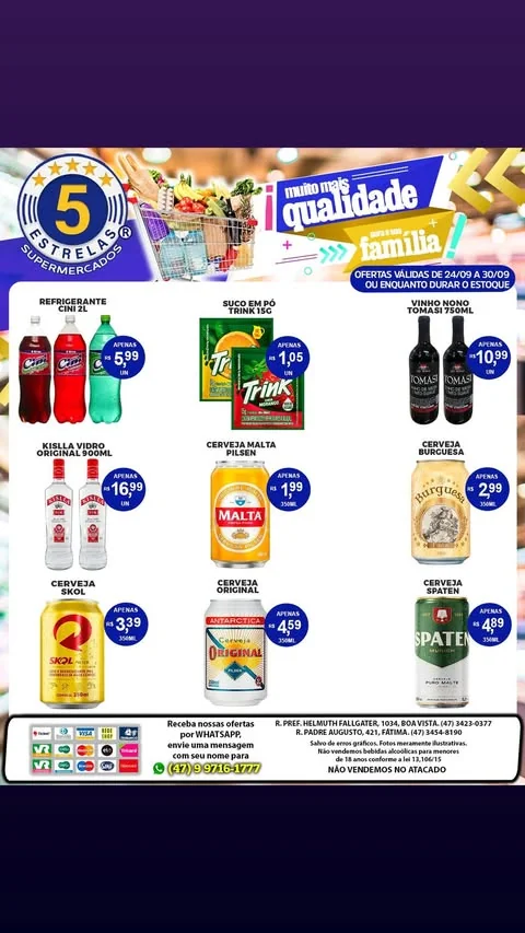 Encarte Supermercados 5 Estrelas