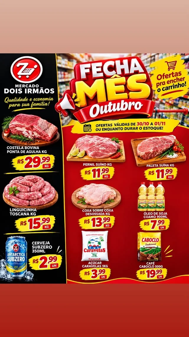 Encarte Mercado Açougue e Padaria Dois Irmãos
