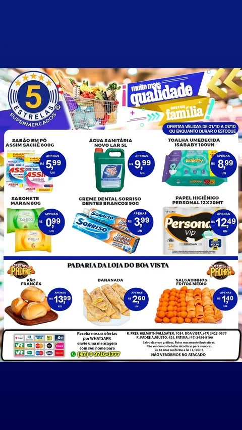 Encarte Supermercados 5 Estrelas