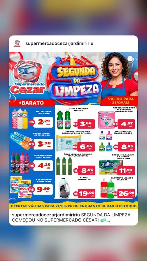 Encarte Supermercado Cezar