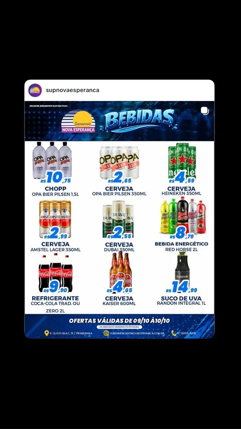 Encarte Supermercado Nova Esperanca