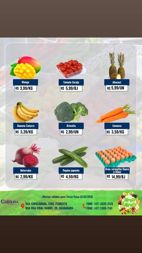 Encarte Supermercado Carolina