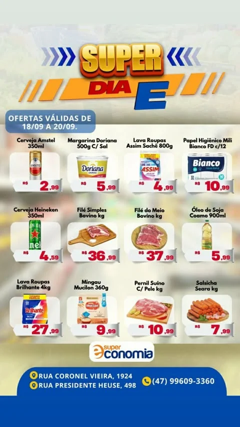 Encarte Supermercados Economia