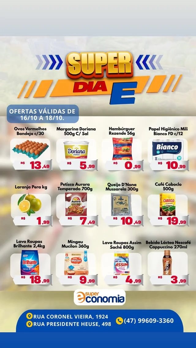 Encarte Supermercados Economia