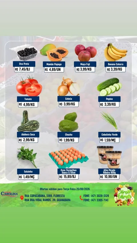 Encarte Supermercado Carolina