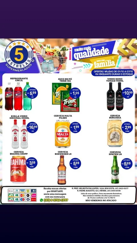 Encarte Supermercados 5 Estrelas