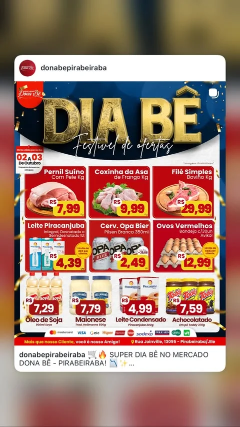 Encarte Supermercado Dona Bê