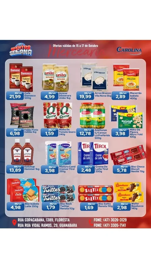 Encarte Supermercado Carolina