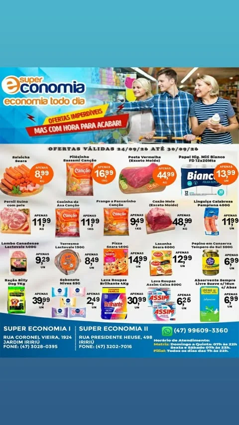 Encarte Supermercados Economia